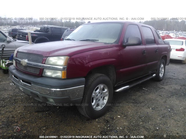 3GNEC12T64G218849 - 2004 CHEVROLET AVALANCHE C1500 RED photo 2