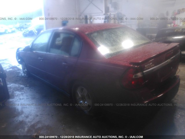 1G1ZT528X5F203473 - 2005 CHEVROLET MALIBU LS RED photo 3