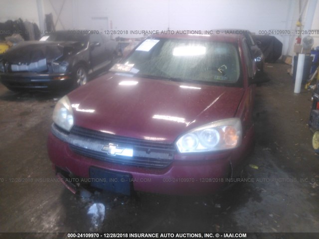 1G1ZT528X5F203473 - 2005 CHEVROLET MALIBU LS RED photo 6
