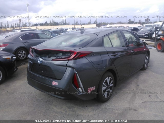 JTDKARFP3H3067040 - 2017 TOYOTA PRIUS PRIME  灰色 照片 4