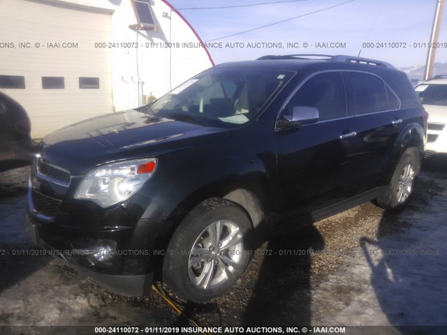 2GNFLGE35D6344148 - 2013 CHEVROLET EQUINOX LTZ BLACK photo 2