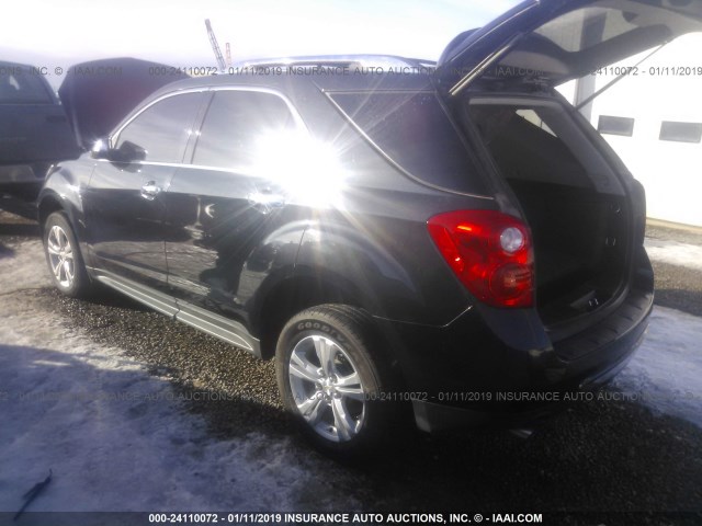 2GNFLGE35D6344148 - 2013 CHEVROLET EQUINOX LTZ BLACK photo 3