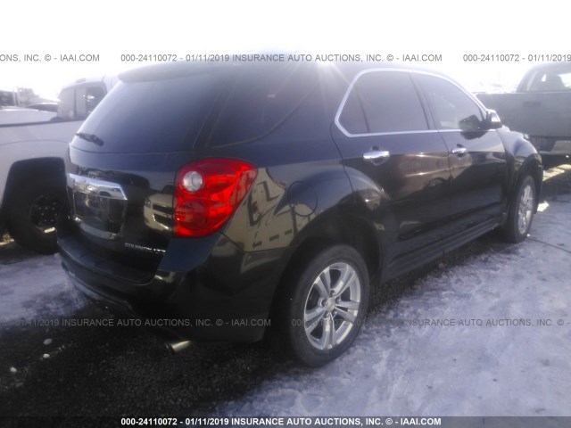 2GNFLGE35D6344148 - 2013 CHEVROLET EQUINOX LTZ BLACK photo 4