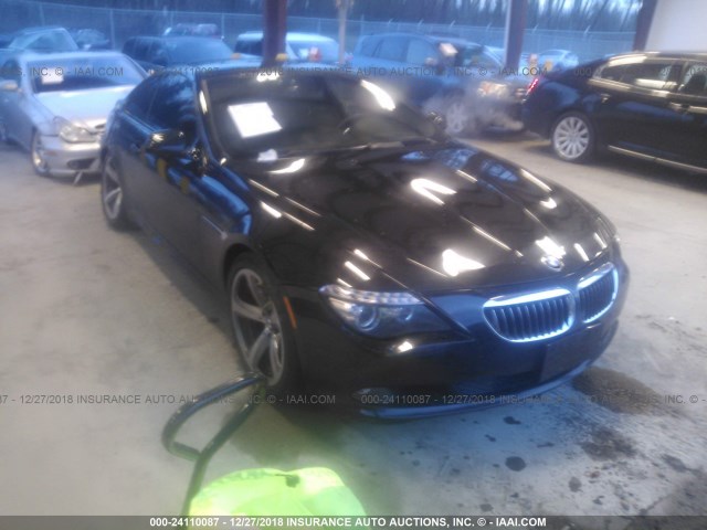 WBAEA5C57ACV93781 - 2010 BMW 650 I BLACK photo 1