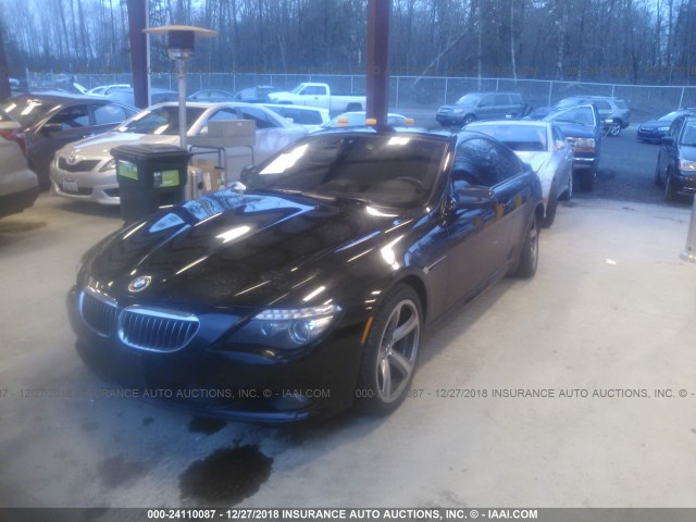 WBAEA5C57ACV93781 - 2010 BMW 650 I BLACK photo 2