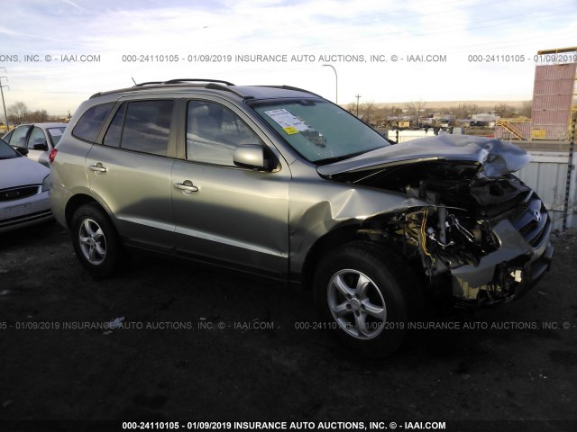 5NMSG13D88H184088 - 2008 HYUNDAI SANTA FE GLS TEAL photo 1