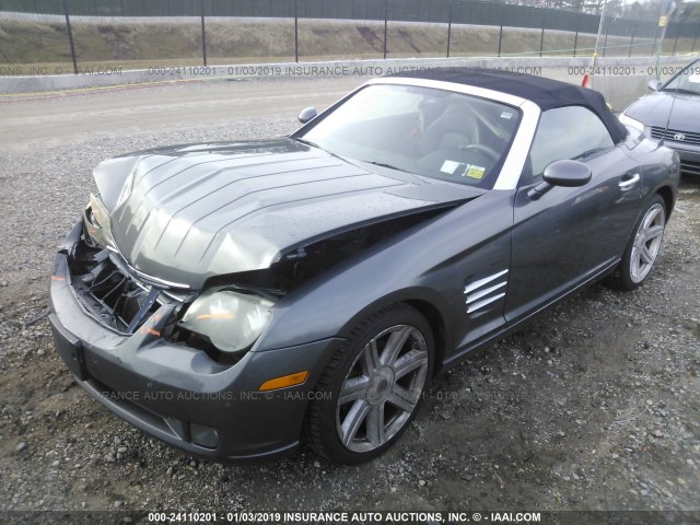 1C3AN65L15X059850 - 2005 CHRYSLER CROSSFIRE LIMITED GRAY photo 2