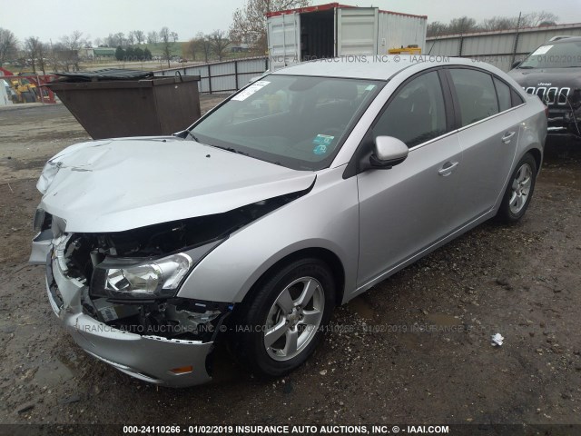 1G1PE5SBXG7182862 - 2016 CHEVROLET CRUZE LIMITED LT SILVER photo 2