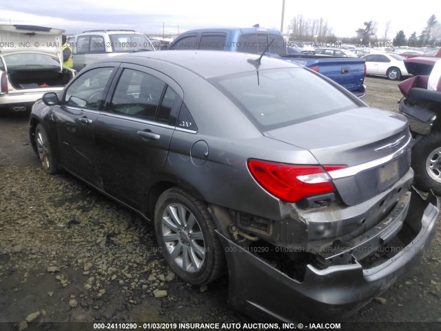 1C3CCBBB2CN181063 - 2012 CHRYSLER 200 TOURING GRAY photo 3