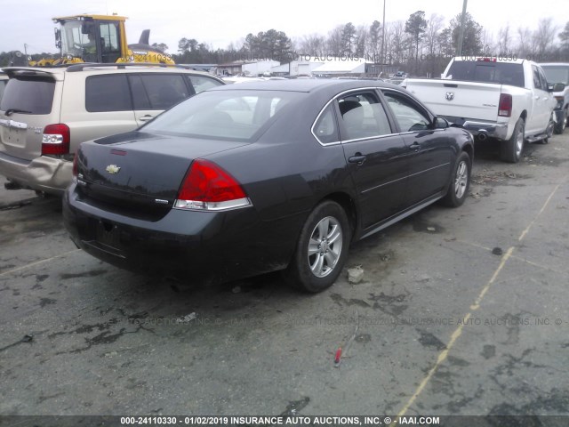 2G1WA5E35E1170561 - 2014 CHEVROLET IMPALA LIMITED LS GRAY photo 4