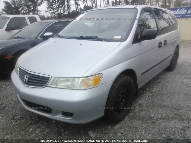 2HKRL18571H542849 - 2001 HONDA ODYSSEY LX SILVER photo 2