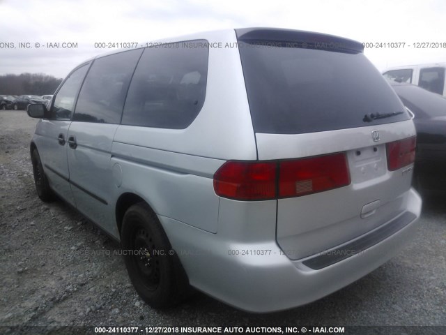 2HKRL18571H542849 - 2001 HONDA ODYSSEY LX SILVER photo 3