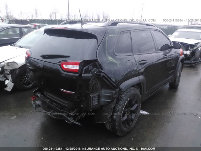 1C4PJMBS6GW262047 - 2016 JEEP CHEROKEE TRAILHAWK 黑色 照片 4