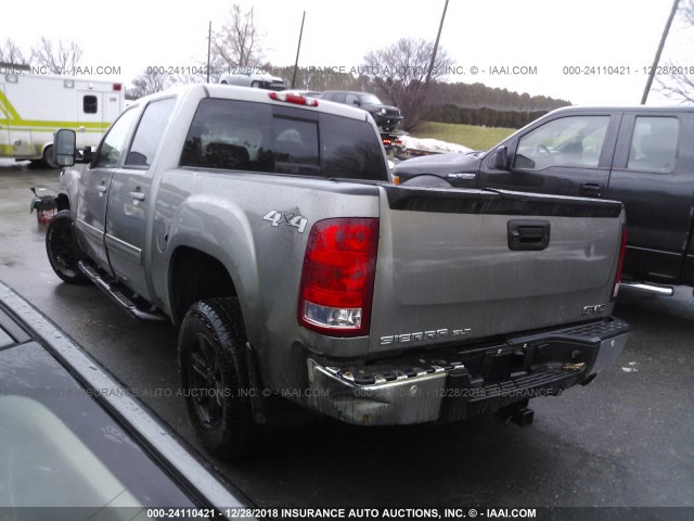 3GTU2WE20CG297733 - 2012 GMC SIERRA K1500 SLT GRAY photo 3