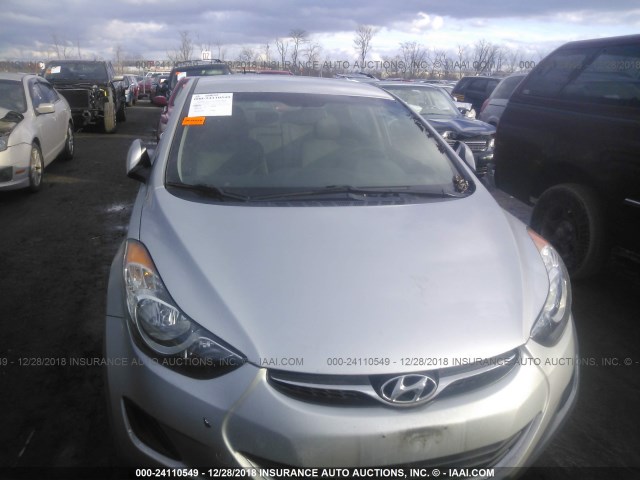 5NPDH4AE4BH031334 - 2011 HYUNDAI ELANTRA GLS/LIMITED SILVER photo 6