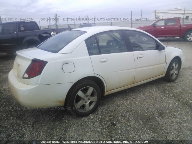 1G8AL55F36Z104678 - 2006 SATURN ION LEVEL 3 WHITE photo 4