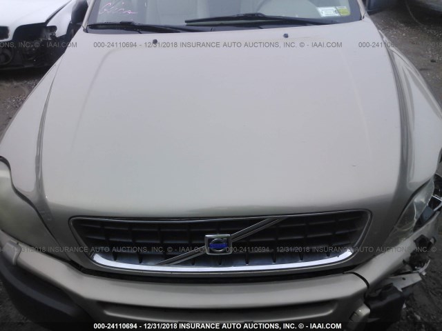 YV1CZ59H341044318 - 2004 VOLVO XC90 GOLD photo 10