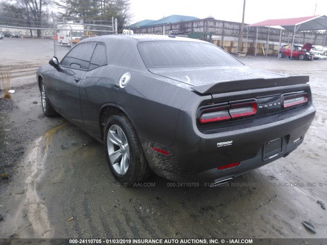 2C3CDZAG9JH128286 - 2018 DODGE CHALLENGER SXT GRAY photo 3