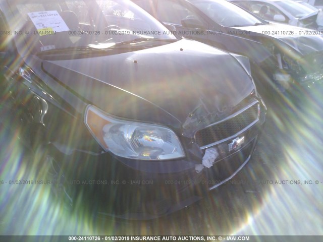 KL1TD66E39B309297 - 2009 CHEVROLET AVEO LS/LT Սև լուսանկար 6