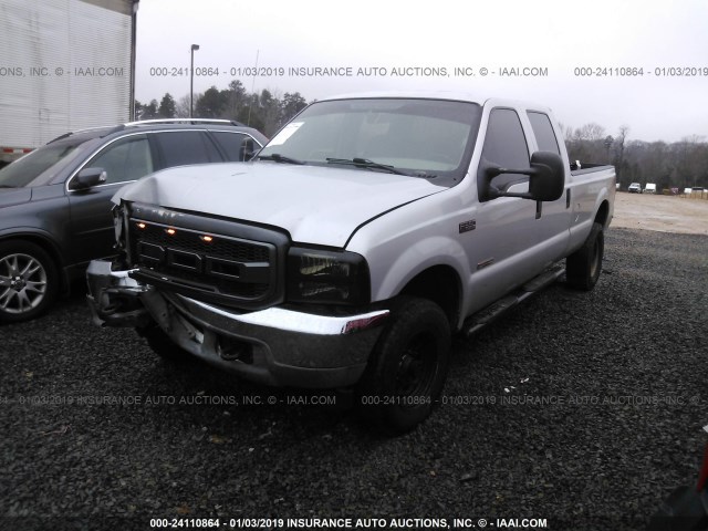 1FTSW31P84EA99776 - 2004 FORD F350 SRW SUPER DUTY SILVER photo 2