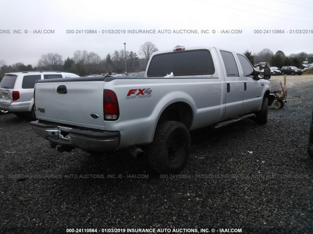 1FTSW31P84EA99776 - 2004 FORD F350 SRW SUPER DUTY SILVER photo 4