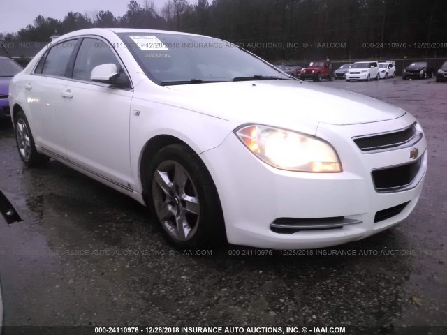 1G1ZH57B08F221829 - 2008 CHEVROLET MALIBU 1LT WHITE photo 1