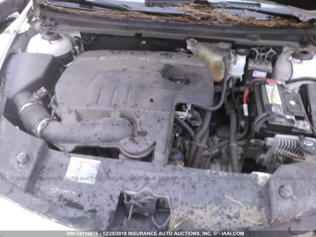 1G1ZH57B08F221829 - 2008 CHEVROLET MALIBU 1LT WHITE photo 10