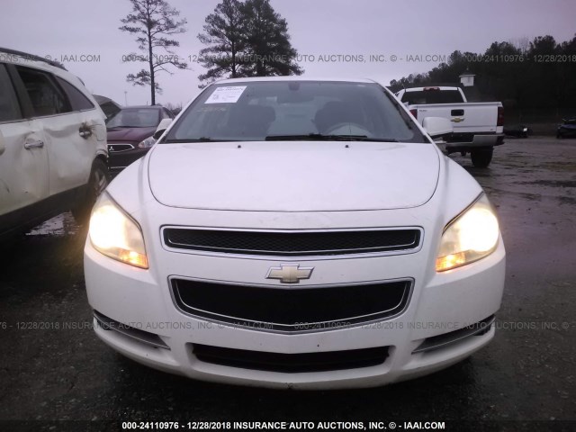 1G1ZH57B08F221829 - 2008 CHEVROLET MALIBU 1LT WHITE photo 6