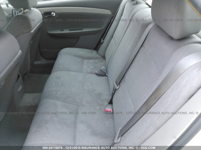 1G1ZH57B08F221829 - 2008 CHEVROLET MALIBU 1LT WHITE photo 8