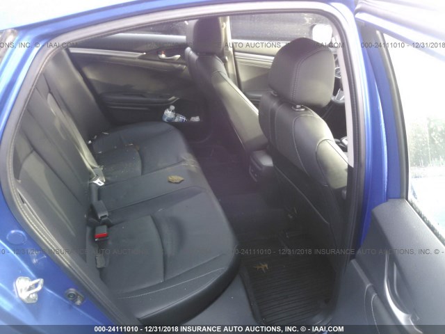 2HGFC1F96GH644154 - 2016 HONDA CIVIC TOURING BLUE photo 8