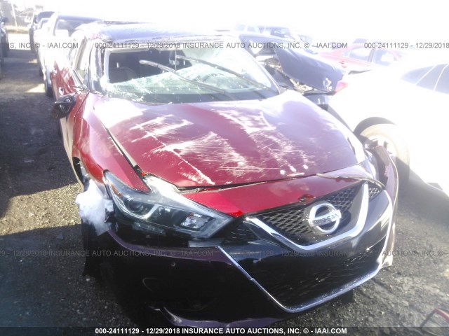 1N4AA6AP2JC405766 - 2018 NISSAN MAXIMA 3.5S/SV/SL/SR/PLAT RED photo 6