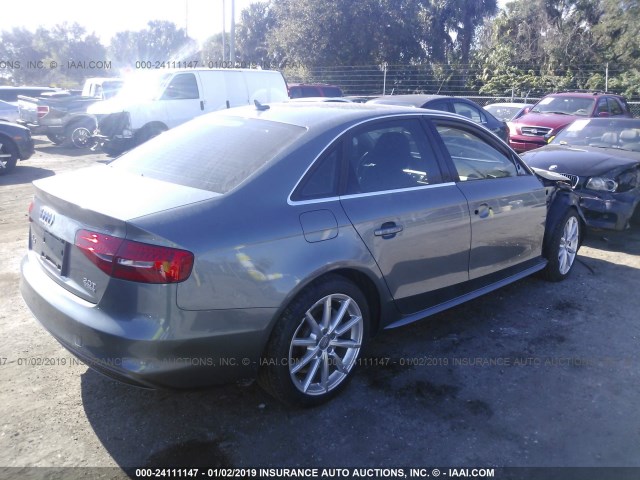 WAUFFAFL7GN002550 - 2016 AUDI A4 PREMIUM PLUS/S-LINE GRAY photo 4