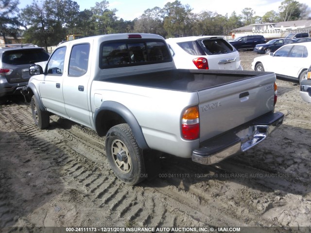5TEGN92N33Z272429 - 2003 TOYOTA TACOMA DOUBLE CAB PRERUNNER GRAY photo 3