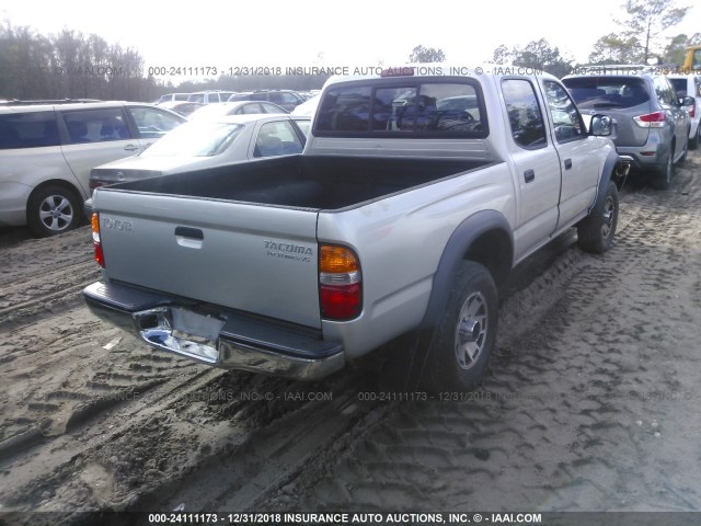 5TEGN92N33Z272429 - 2003 TOYOTA TACOMA DOUBLE CAB PRERUNNER GRAY photo 4