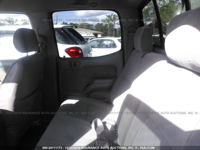 5TEGN92N33Z272429 - 2003 TOYOTA TACOMA DOUBLE CAB PRERUNNER GRAY photo 8