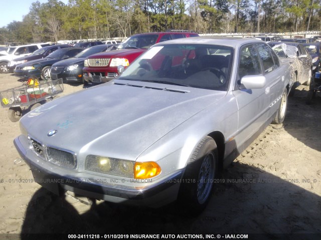 WBAGF8324WDL56474 - 1998 BMW 740 I AUTOMATIC SILVER photo 2