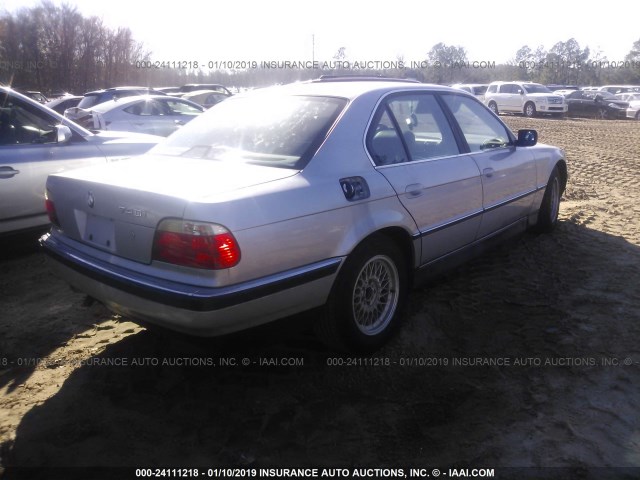 WBAGF8324WDL56474 - 1998 BMW 740 I AUTOMATIC SILVER photo 4