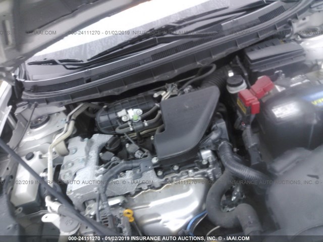 JN8AS5MT7CW277802 - 2012 NISSAN ROGUE S/SV SILVER photo 10