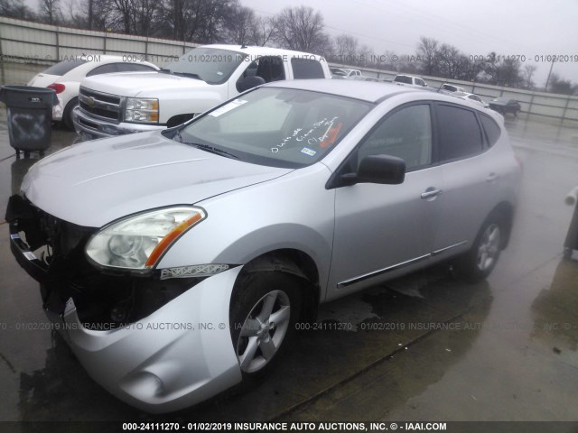 JN8AS5MT7CW277802 - 2012 NISSAN ROGUE S/SV SILVER photo 2