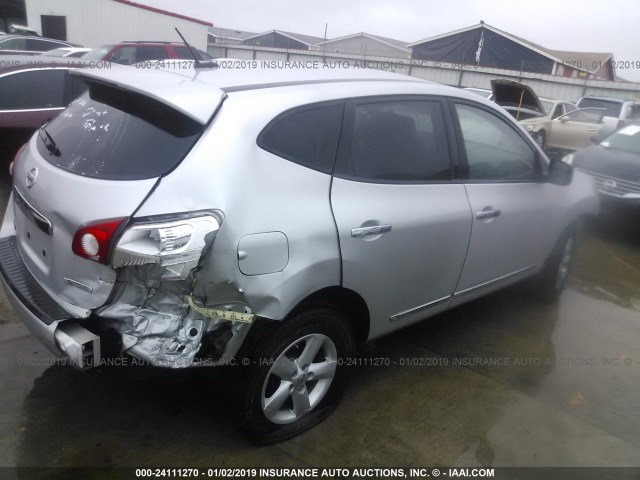 JN8AS5MT7CW277802 - 2012 NISSAN ROGUE S/SV SILVER photo 4