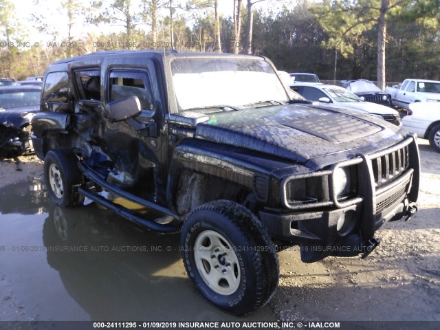 5GTDN13EX78251242 - 2007 HUMMER H3 BLACK photo 1