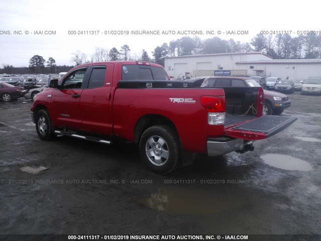 5TFUY5F13AX131004 - 2010 TOYOTA TUNDRA DOUBLE CAB SR5 RED photo 3