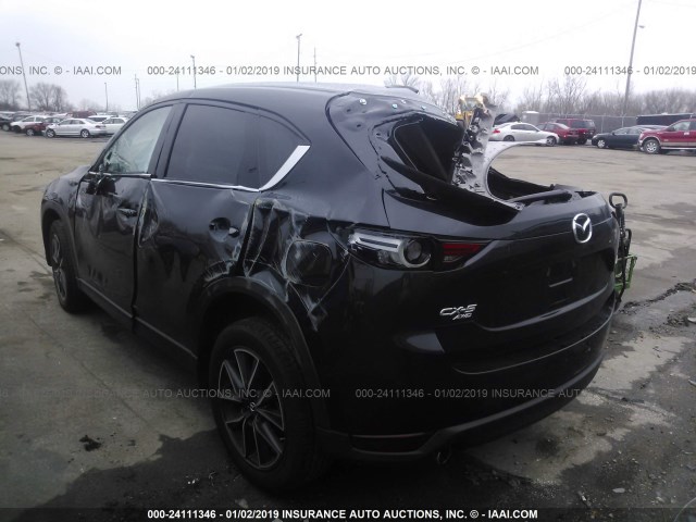 JM3KFBDLXH0221485 - 2017 MAZDA CX-5 GRAND TOURING BLACK photo 3