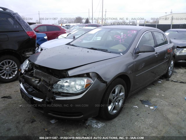 1G1ZB5EB9AF218745 - 2010 CHEVROLET MALIBU LS BROWN photo 2