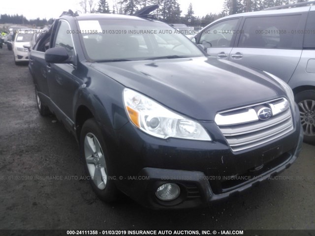 4S4BRBCC0D3275576 - 2013 SUBARU OUTBACK 2.5I PREMIUM BLUE photo 1