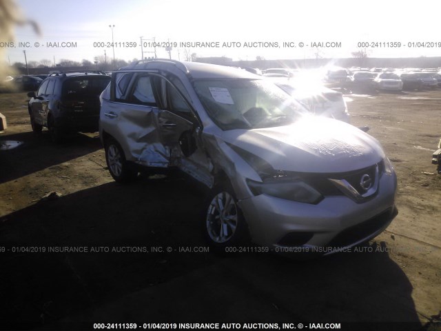 JN8AT2MV2GW140155 - 2016 NISSAN ROGUE S/SL/SV SILVER photo 1