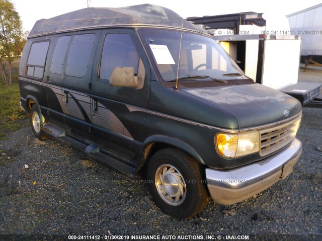 1FDEE14N7RHA88218 - 1994 FORD ECONOLINE E150 VAN GREEN photo 1