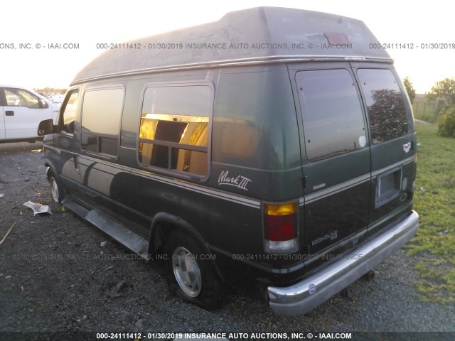 1FDEE14N7RHA88218 - 1994 FORD ECONOLINE E150 VAN GREEN photo 3