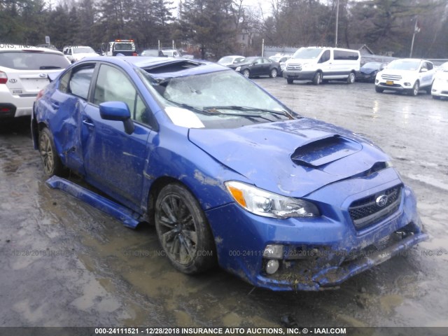 JF1VA1D62F9806519 - 2015 SUBARU WRX PREMIUM BLUE photo 1