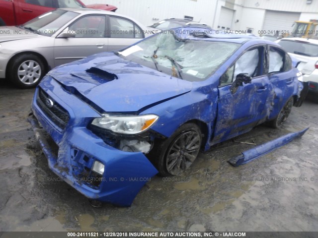 JF1VA1D62F9806519 - 2015 SUBARU WRX PREMIUM BLUE photo 2